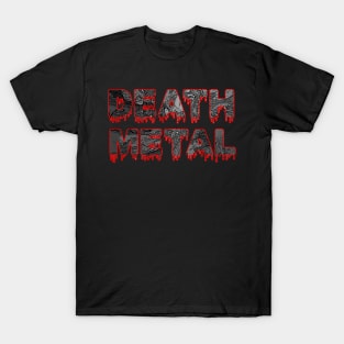 Death Metal Typography Design T-Shirt